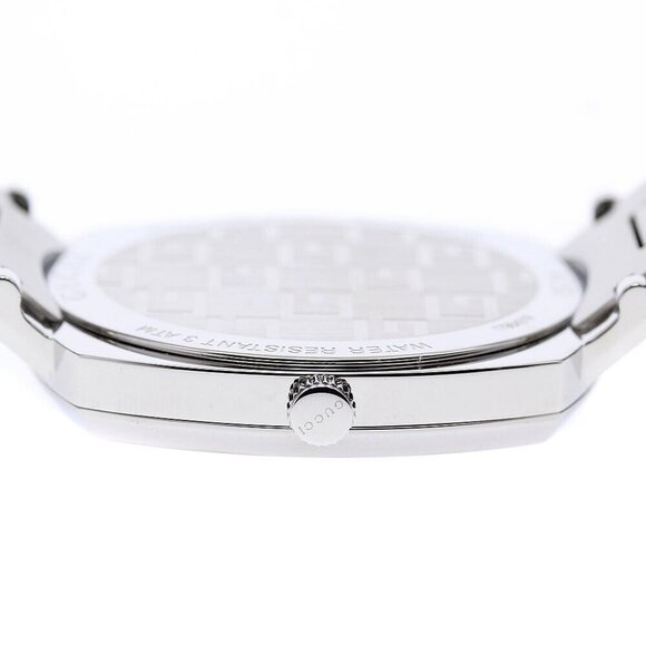 GUCCI Grip watch 157.4/YA157401 Date white Dial Quartz Men's Watch - Picture 5 of 12